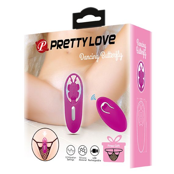 Кліторальний стимулятор - Pretty Love Dancing Butterfly Stimulator Purple | Зображення 1