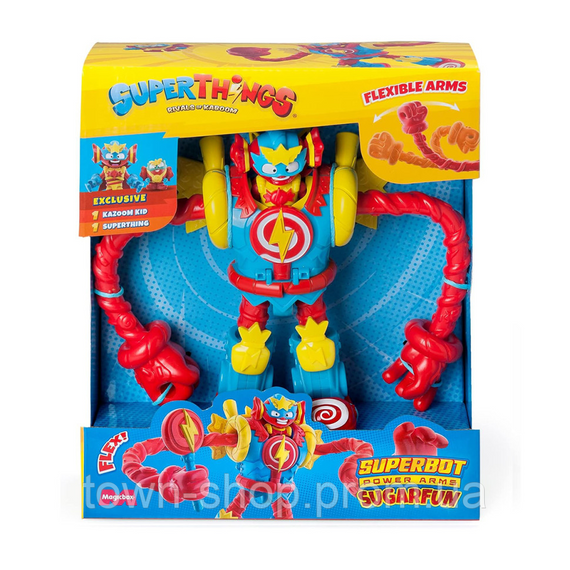 Игровой набор Супербот Шугарфан Superthings S PSTSP116IN70 робот, казум-кид, фигурка