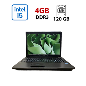 Ноутбук Б-класс Asus X52F / 15.6" (1366x768) TN / Intel Core i5-460M (2 (4) ядра по 2.53 - 2.8 GHz) / 4 GB DDR3 / 120 GB SSD / Intel HD Graphics / WebCam б/у