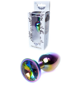 Анальна пробка Boss Series — Jewellery Multicolour PLUG Clear S sexstyle