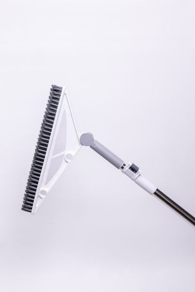 Трикутна швабра з металевою ручкою та гумовою кромкою для плитки, ламінату, лінолеуму, вологого прибирання HP-35015-38 | Зображення 2