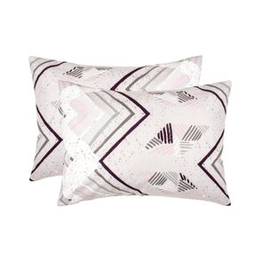 Набір наволочок Home Line 65077 Україна 50x70  Бавовна Рожевий, Сірий