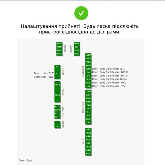 Dahua DHI-ASC3202B Контролер для двох дверей | Зображення 1