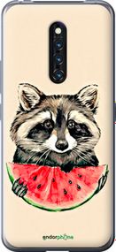 Чохол на Vivo X27 Pro Єнотик з кавуном "4605u-1772-2448"