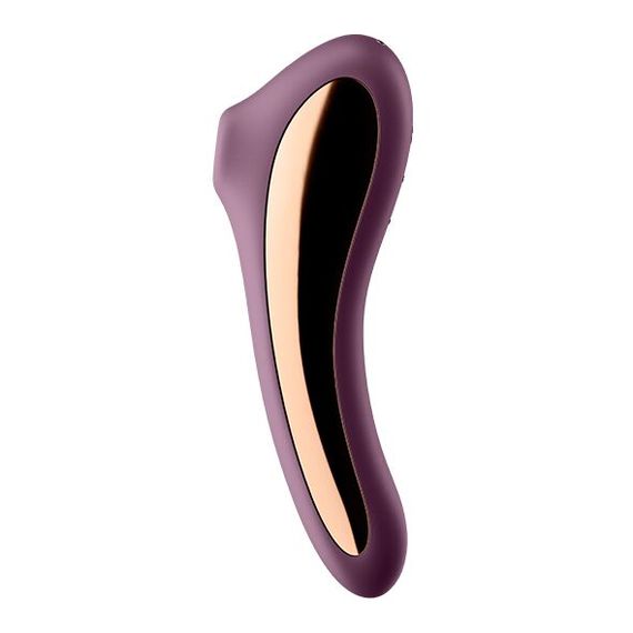 Вакуумний стимулятор з вібрацією Satisfyer Dual Kiss, Бордовий | Зображення 2