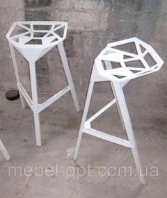 Стул барный Chair one Bar белый алюминий, стиль модерн, дизайн Konstantin Grcic