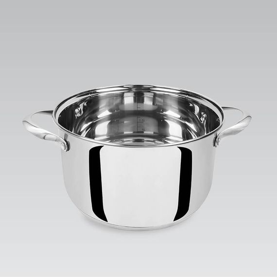 Кастрюля Maestro MR-3519-22, 4.5 л, 22 см, из нержавеющей стали с крышкой, для всех типов плит | Зображення 2