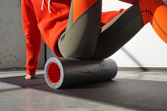 Масажний ролик (роллер) набір 3в1 PowerPlay 4022 Therapy Roller Чорно-помаранчевий | Зображення 9