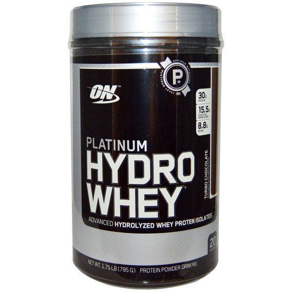 Протеїн Optimum Nutrition Platinum HydroWhey 795 g /20 servings/ Turbo Chocolate