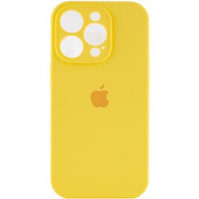 Чохол Silicone Case Full Camera Protective (AA) для Apple iPhone 14 Pro (6.1") Жовтий / Yellow