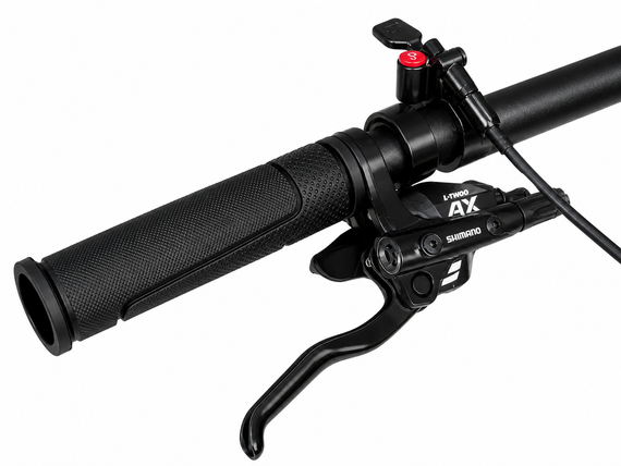 Велосипед гірський 29" Crosser Solo рама 21", 1x12 L-TWOO AX, гідравліка Shimano MT200, повітряна вилка Синій | Зображення 5