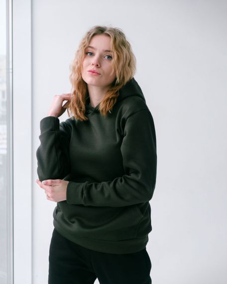 Унісекс костюм утеплений комбінований колір хакі із чорним р.2XL 441825 | Зображення 4