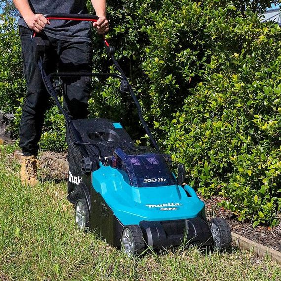 Газонокосарка акумуляторна Makita DLM432CT2 (43 см, 20-75 мм, 50 л, LXT) | Зображення 5