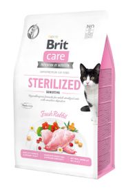 Корм Brit Care Cat Grain Free Sterilized Sensitive сухой с кроликом для стерилизованных кошек с чувствительным пищеварением 0.4 кг