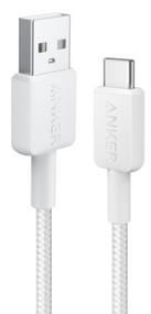 Кабель Anker 322 USB-A to USB-C - 0.9m Nylon White