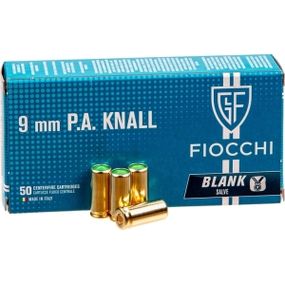Патроны холостые Fiocchi 9 мм Р.А. - 50 шт.