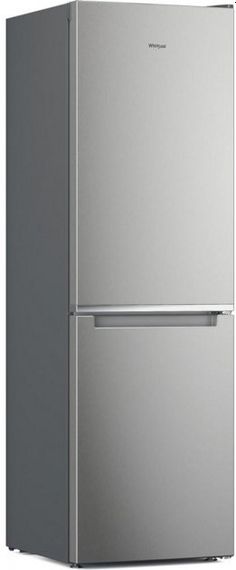 Холодильник з нижньою морозильною камерою Whirlpool W7X82IOX, 2 двері, 231л, 104л, A++, NF, Інвертор, Нержавіюча сталь (W7X82IOX) | Зображення 1