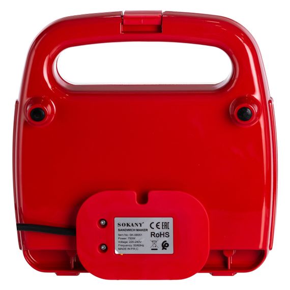 Сендвічниця  - бутербродниця з антипригарним покриттям Sokany SK-08051 | Зображення 7