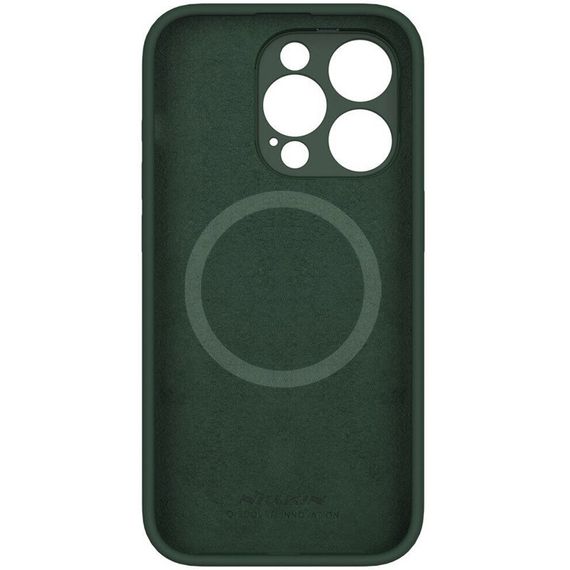 Чехол Silicone Nillkin LensWing Magnetic для Apple iPhone 15 Pro Max (6.7") Зеленый / Green | Зображення 2