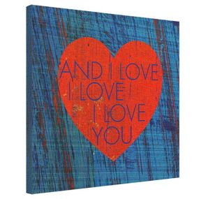 Картина на холсте I love you 50х50 см (H5050_LV016)