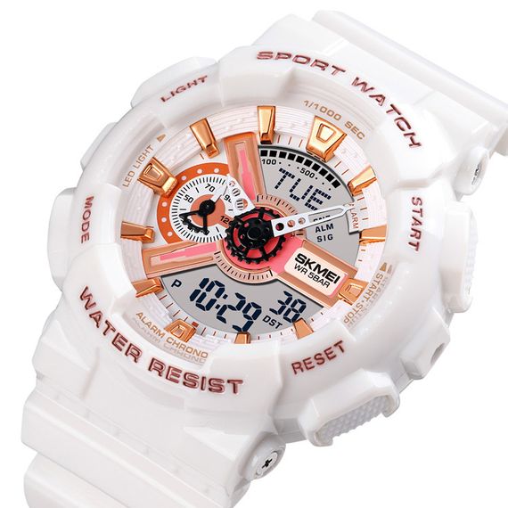 Жіночий годинник Skmei 1834WT White-Gold | Зображення 1