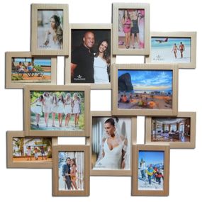 Мультирамка с рельефом Beige на 12 фото