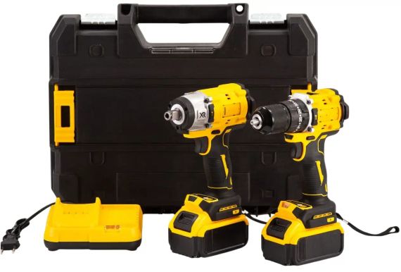 Набір акумуляторного інструменту в кейсі 2 в 1 Шуруповерт та гайковерт 21V | Зображення 2