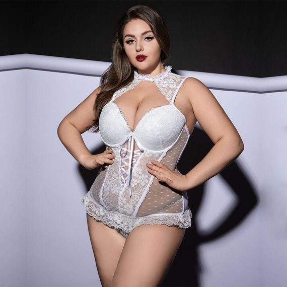 Корсет JSY P61132 White Plus Size Sex Aura