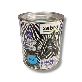 Емаль алкідна пф-115 універсальна 0,8 кг zebra master 1242 м42 світло-блакитний