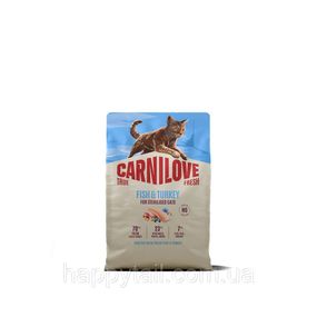Беззерновой сухой корм Carnilove True Fresh для стерилизованных кошек рыба и индейка 2 кг (арт. 173764)