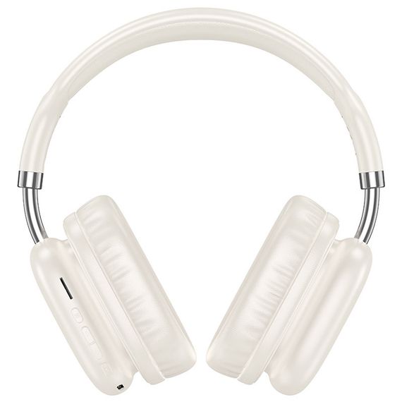 Накладные беспроводные наушники Hoco W52 Wonderful Milky White | Зображення 1