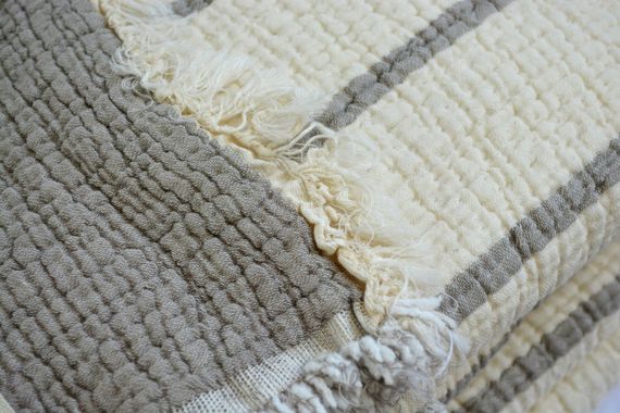 Муслінове покривало Moss Exclusive Muslin 230 х 250 см. Kahve | Зображення 1