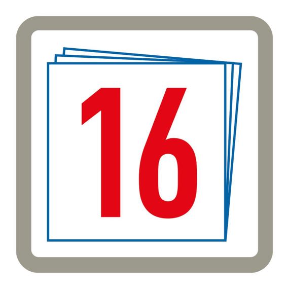 Прописи (цифры) вертикальный формат, 16 листов, №ZL | Зображення 2