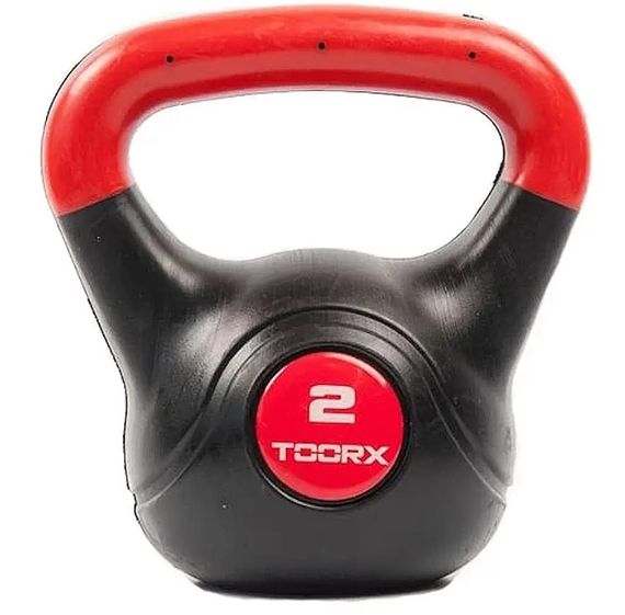 Гиря вінілова Toorx PVC 2 кг Black/Orange (KRP-2)