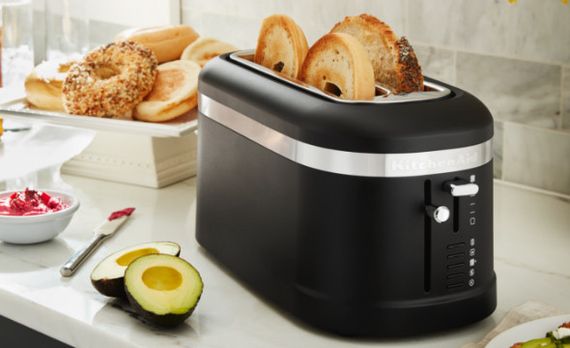 Тостер Kitchenaid Design Collection для 4 тостів 5KMT5115EOB чорний | Зображення 4