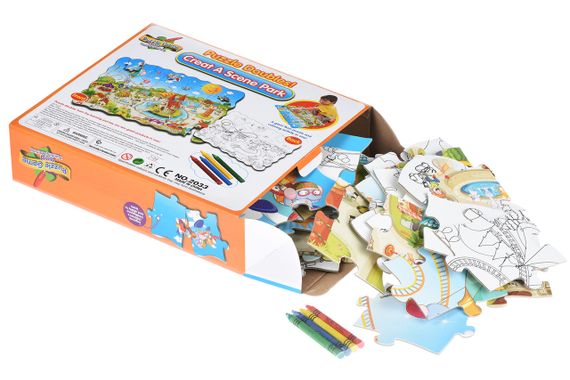 Пазл-раскраска Same Toy Парк развлечений 2033Ut (2033Ut)