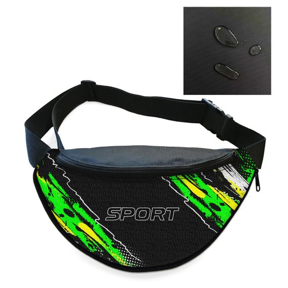 Сумка-бананка чоловіча/жіноча Sport 32×16 см з розширювачем поясна сумка або сумка через плече (02882) | Зображення 1