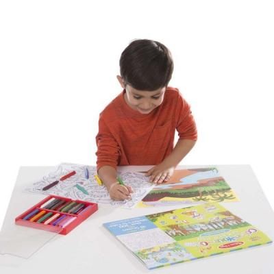 Набір для творчості Melissa&amp;Doug Набір розмальовок-наліпок Тварини (MD9468) | Зображення 3