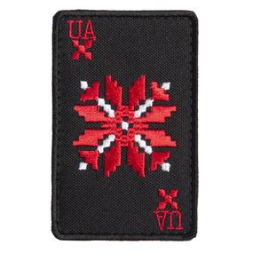 Шеврон IDEIA 87002 Україна 5*8  габардин Чорний