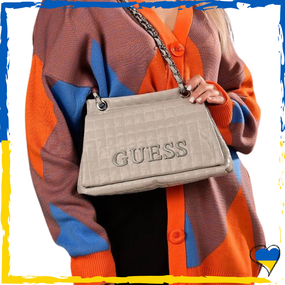 Сумка жіноча з екошкіри Guess. Сумочка Гесс жіноча