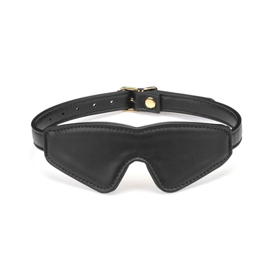 Маска на глаза Liebe Seele Black Organosilicon Blindfold, экокожа sexstyle