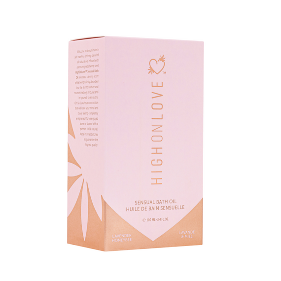 Олія для ванни з ароматом лаванди та меду Sensual Bath Oil Lavender Honeybee, 100 мл HighOnLove (Канада) Sex Aura | Зображення 2