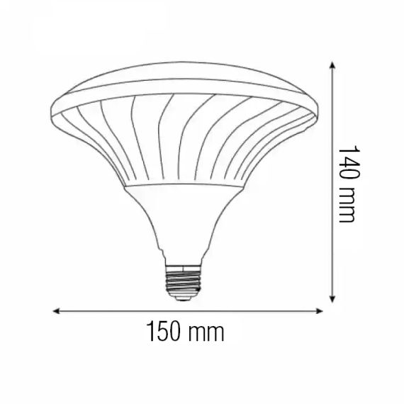 Лампа світлодіодна промислова "UFO PRO-50" 50W 6400K E27 | Зображення 1