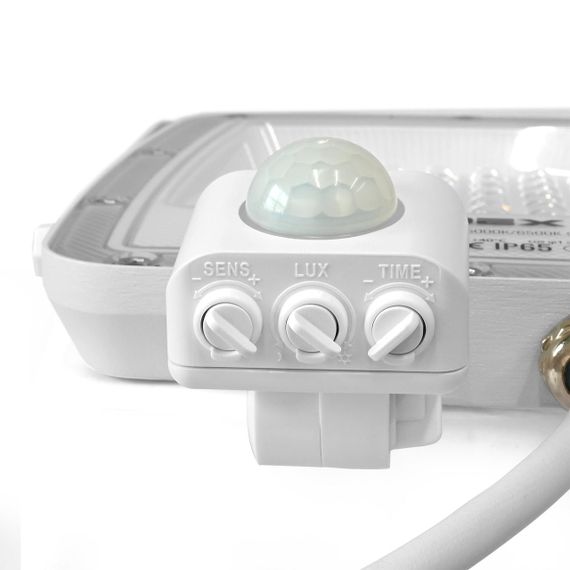 Світлодіодний прожектор VIDEX F5 50W 3000-5000-6500K з датчиком руху 230V White (VL-F5-050CW-S) | Зображення 4