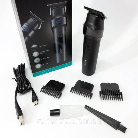 Акумуляторна машинка для стрижки волосся з насадками VGR, Машинка для стрижки з насадками бездротова DV-41 | Зображення 5