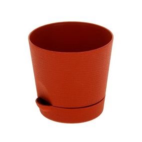 Горщик Фіалка 0.7 л з системою прикореневого поливу теракотовий