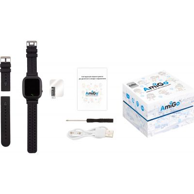 Смарт-годинник Amigo GO004 Splashproof Camera+LED Black (882418) | Зображення 5