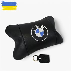 Ортопедическая подушка BMW из натуральной кожи – для комфорта в машине
