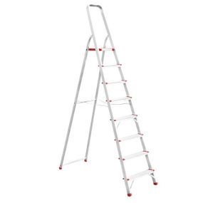 Стрем'янка з алюмінію, 8 сход., висота до платформи 1,72 м INTERTOOL LT-1008