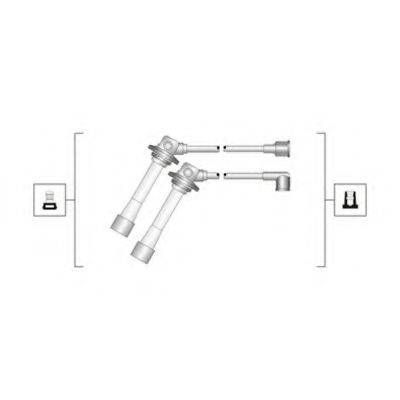 Комплект дротів запалювання (вир-во Magneti Marelli кор.код. MSQ0083) MAGNETI MARELLI 941319170083 на MAZDA MX-6 (GE)